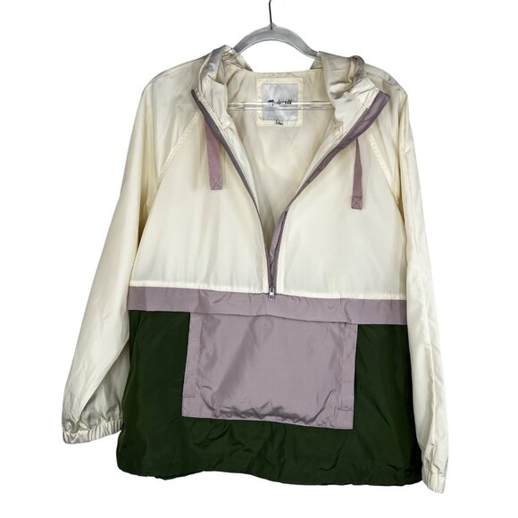 Madewell (Re)sourced Raincheck Packable Popover Rain Jacket Size Large - Picture 4 of 9